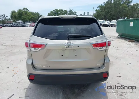 2015 Toyota Highlander Xle V6 из США, поврежденный, VIN 5TDKKRFH8FS086653